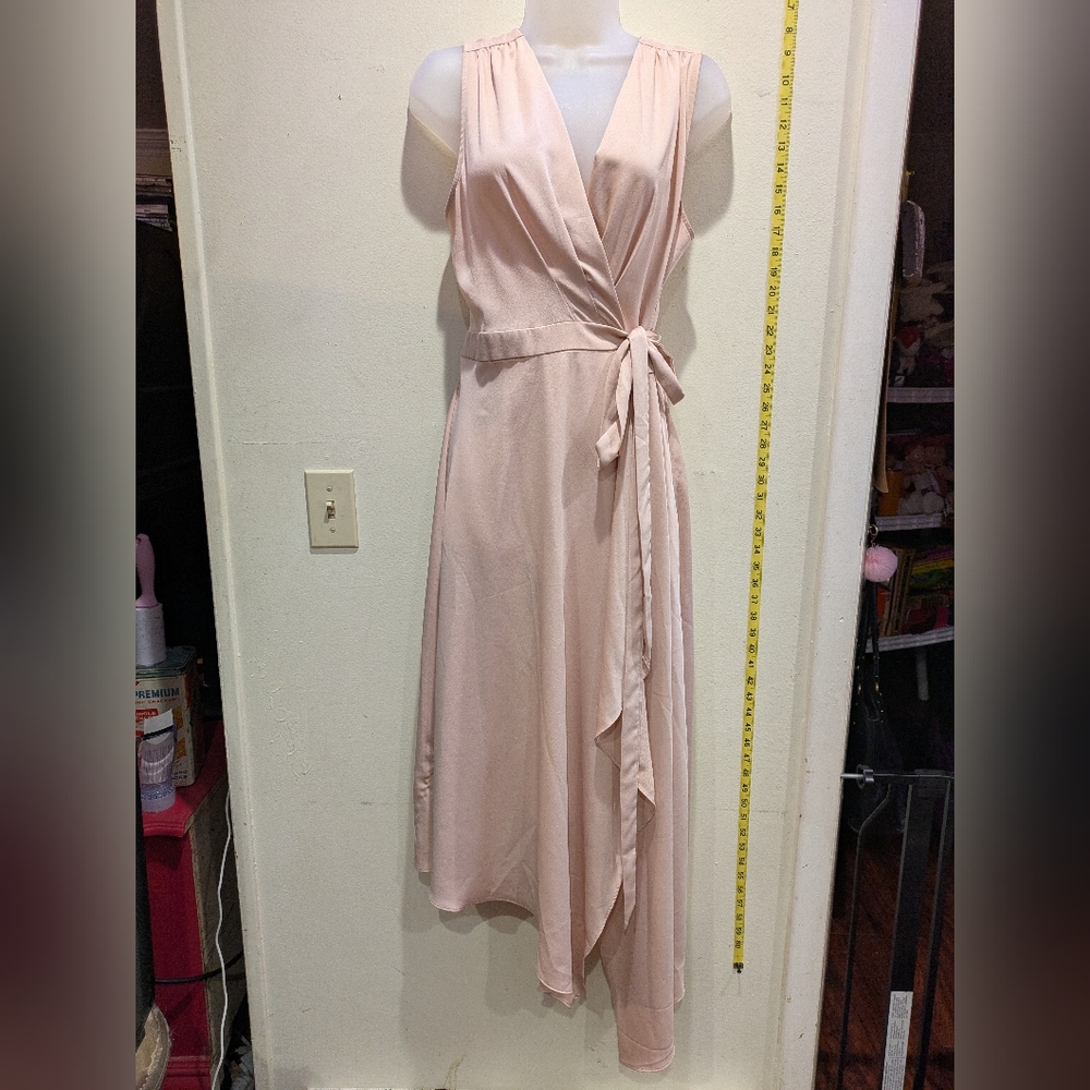BCBGMaxAzria Blush Asymmetrical Dress Size Medium